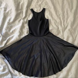 BlackMilk Wet Look Skater Dress